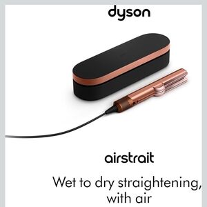 Dyson Airstrait Hair Straightener in Black and Copper